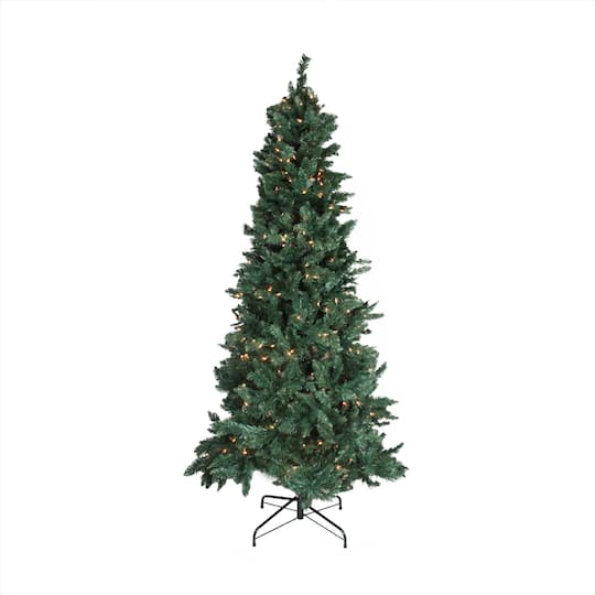 Northlight 9ft. Pre-lit Slim Pine Artificial Christmas Tree, Clear Incandescent Lights